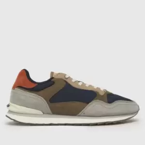 Image of HOFF City Man Biarritz Trainers In Brown & Navy