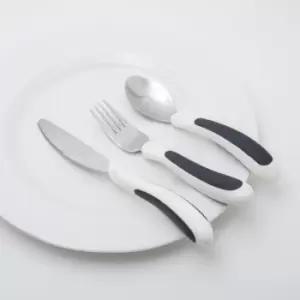 Image of NRS Healthcare Kura Care Adult Cutlery Set - White