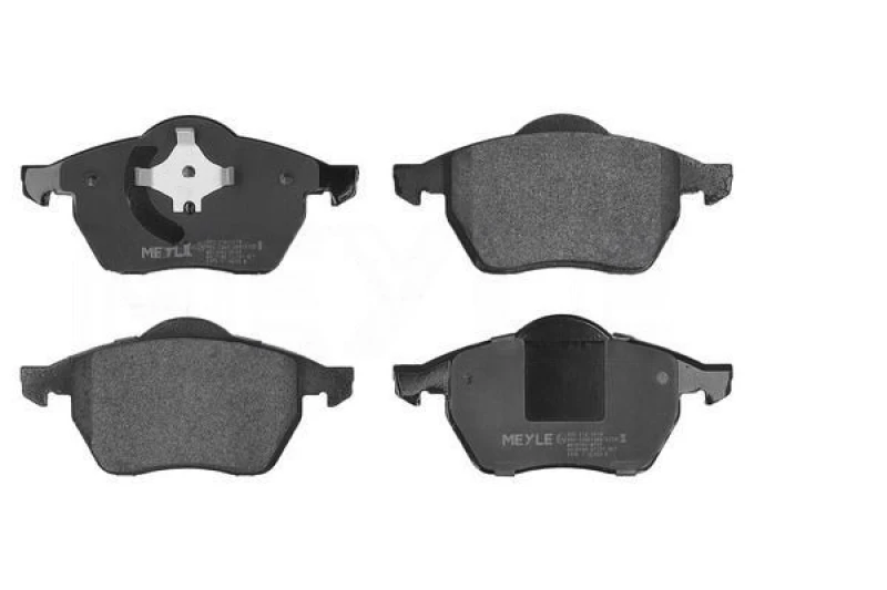 Image of MEYLE 025 216 2419 Brake pad set Front Axle, prepared for wear warning indicator, Original Quality, with anti-squeak plate Brake Pad Set,disc brake (