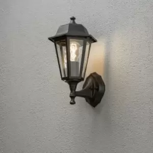 Image of Netlighting Budget Outdoor Tall Lantern Up Light Matt Black, IP23