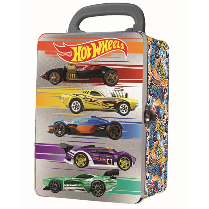 Image of Hot Wheels Tin Car Storage Case - Silver One Colour W4ARF Unisex