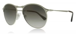 image of Persol PO7649S Sunglasses Matte Silver 1068M3 Polarized 53mm