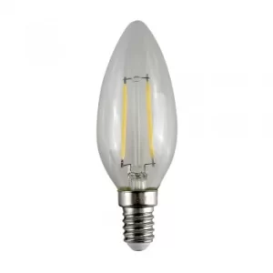 Image of MiniSun 4W SES/E14 Filament Candle Bulb In Warm White