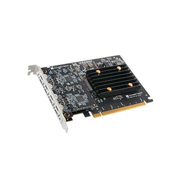 Image of Multifunction Adapter Card with Dual M.2 NVMe SSD Slots 10GB Ethernet and Two 10Gbps USB-C Ports