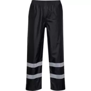 Image of Portwest Classic Iona Waterproof Rain Trousers Black 2XL 31"