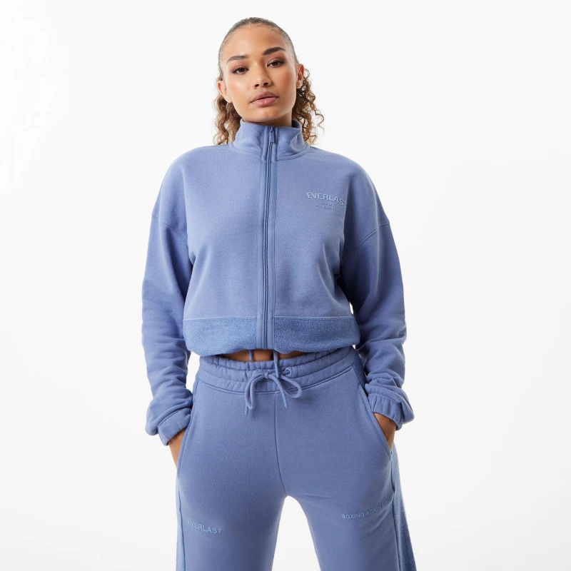 Image of Everlast LB Zip Up Sweatshirt Womens - Blue Blue 8