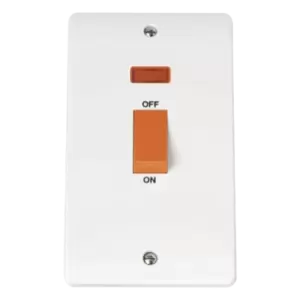 Image of 2-GANG45A D/P SWITCH WITH NEON