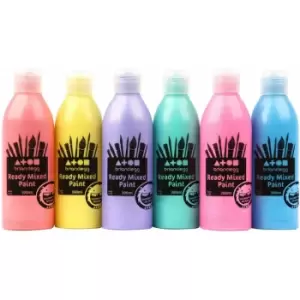 image of Ready Mix Pearlescent Paint (Assorted) 6 x 300ml Bottles - Brian Clegg