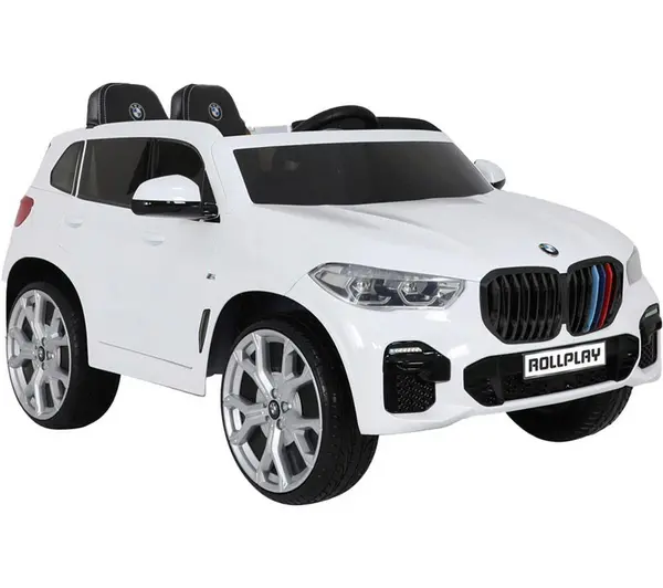 image of ROLLPLAY BMW X5M Premium 12 Volt Kids Electric Ride-On Toy - White