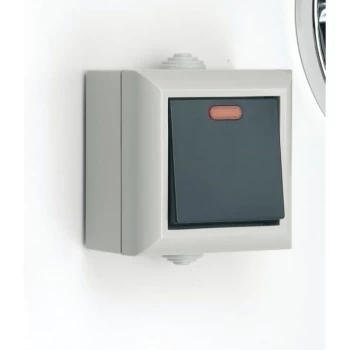 Image of 2-Way Switch, for Outdoor Use, 13A with LED - SMJ