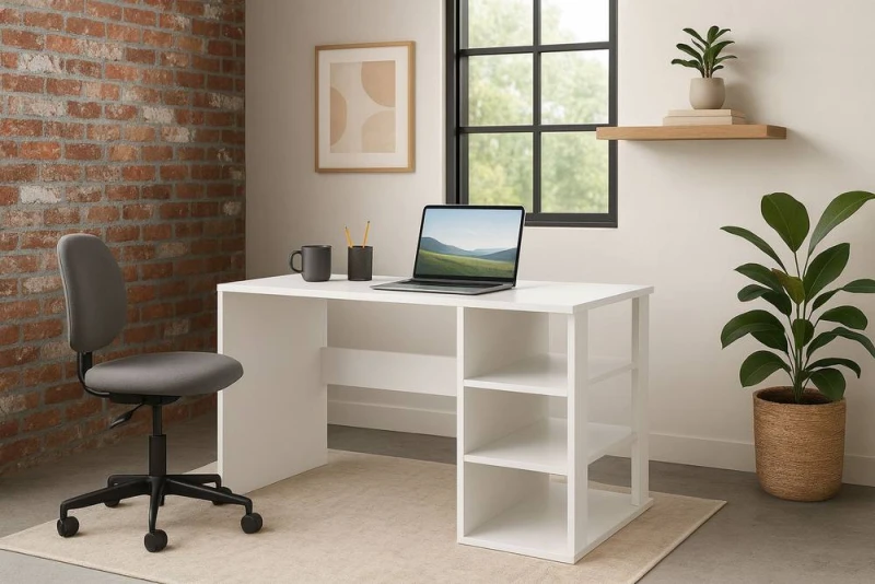 Image of Decorotika Polina Computer Desk in White White Unisex