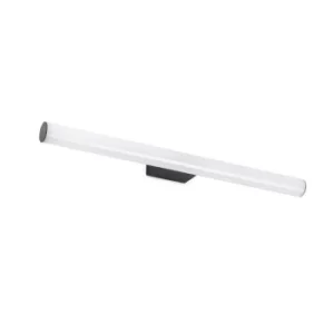 Image of Volga Integrated LED Picture Light Wall Light Black, 3000K, IP44
