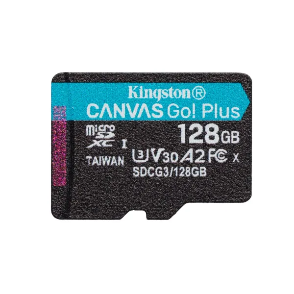 Image of Kingston Canvas Go Plus 128GB microSDXC Card