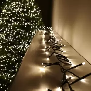 Image of 480 LED 6.2m Premier Christmas Outdoor Cluster Timer Lights in Warm White