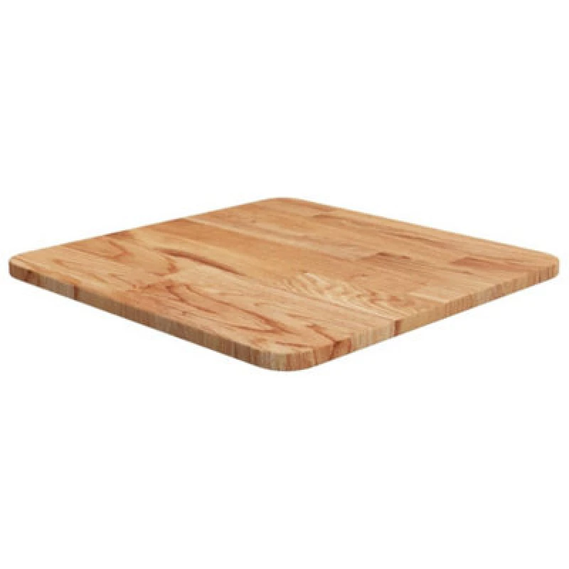 Image of Vidaxl Square Table Top Light Brown 40X40X1.5Cm Treated Solid Wood Oak, Brown 343000