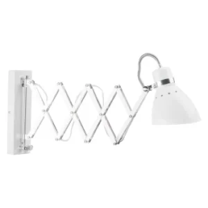 image of Jump Dome Wall Light White Matt, Chrome Polished