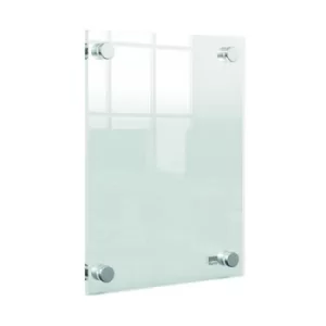 Image of Nobo A5 Acrylic Wall Mounted Poster Frame Clear 1915592
