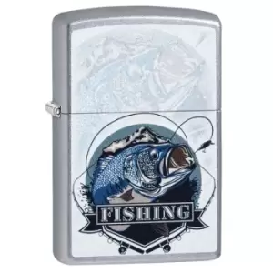 image of Zippo Street Chrome 207 Bass Fishing windproof lighter