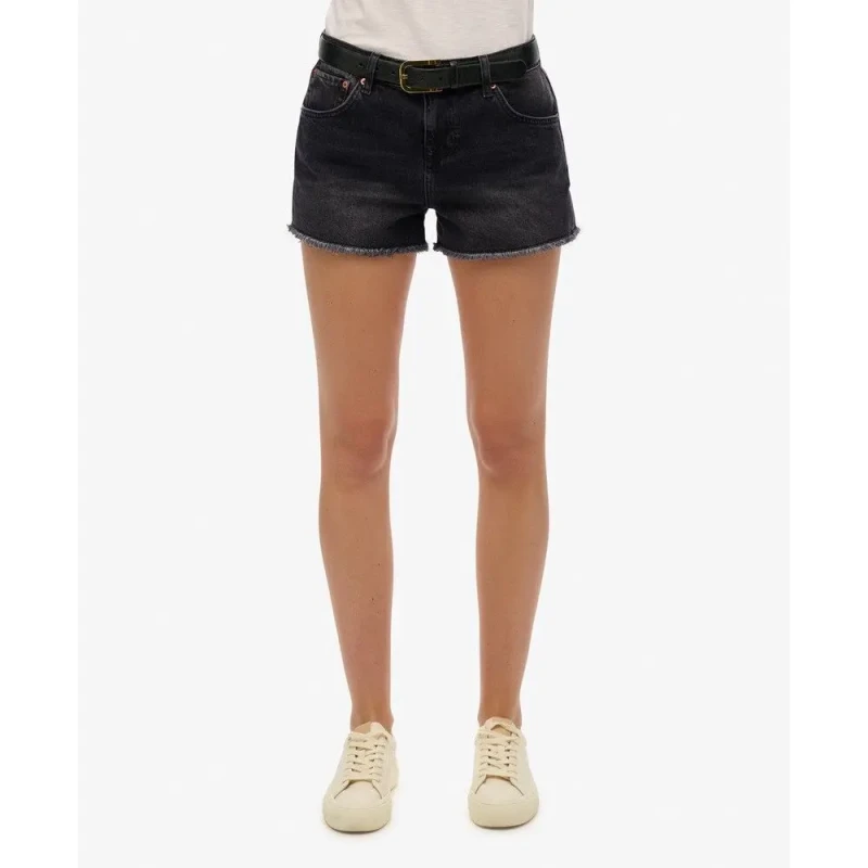 Image of Superdry Womens denim shorts Superdry Noir Female 26