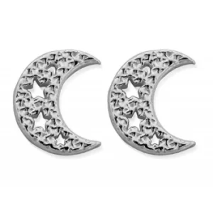 image of ChloBo SEST3076 Women&apos;s Starry Moon Stud Earrings