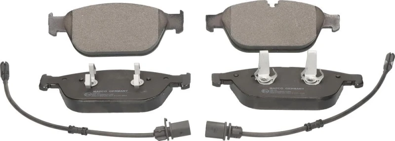 Image of MAPCO 106143 Brake pad set Front Axle, incl. wear warning contact Brake Pad Set,disc brake (402)