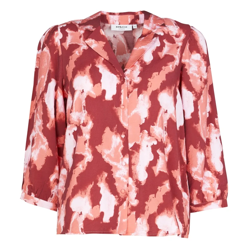 Image of moss copenhagen Womens blouse Moss Copenhagen Magnella Ladonna AOP Rose Female S