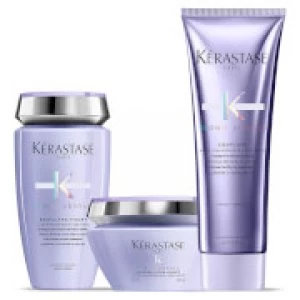 Kerastase Blond Absolu Ultra Violet Shampoo, Masque and Conditioner Trio