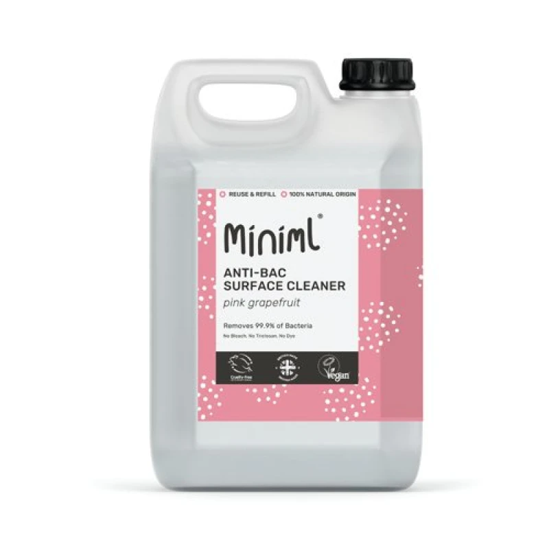 Image of Miniml Miniml Anti-Bac Surface Cleaner Grapefruit 5L Refill MIN399 MIN399