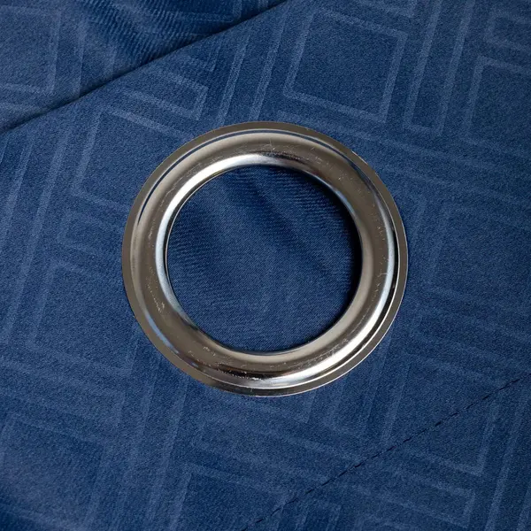 Image of Essential Living Amond Eyelet Ring Top Curtains Blue 167cm x 137cm