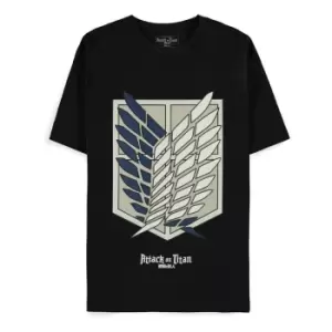 Image of Attack on Titan T-Shirt Logo Season 4 Size L