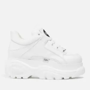 Image of Buffalo Womens Classic Leather Platform Trainers - UK 6