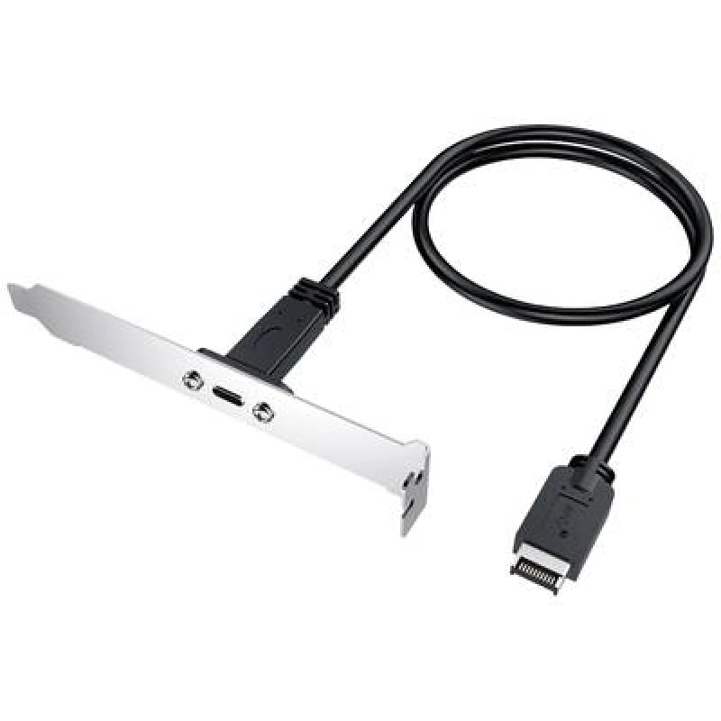 Image of GrauGear Erweiterungskabel mit PCI Blende Type-E auf Type-C retail