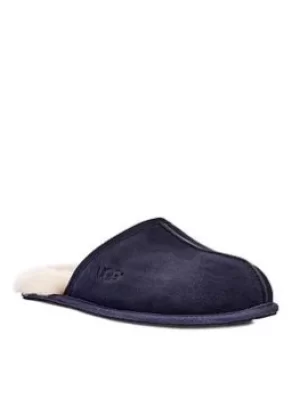 Image of UGG Scuff Suede Sheepskin Lined Slippers, Navy, Size 7, Men