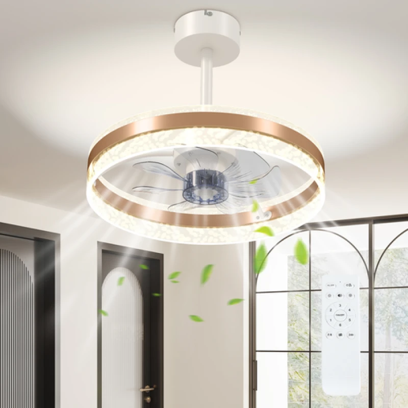 Image of HOMCOM HOMCOM Ceiling Fan Light, Mount Ceiling Fan with LED, Dimming, Timer, Remote in Black One Size Unisex 5063603428812