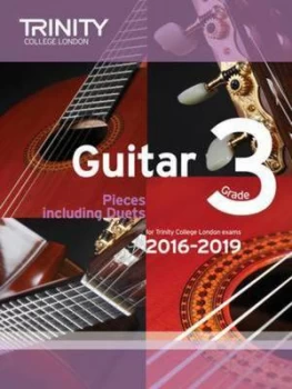 Image of Guitar Exam Pieces Grade 3 2016-2019 by Trinity College London Book