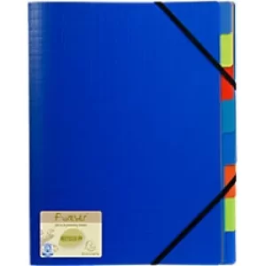 Image of Forever Multipart File Harmonika PP A4, 8 Sections, Blue, Pack of 5