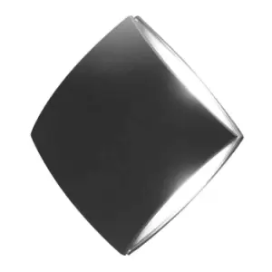 Image of Elva LED 1 Light Indoor Wall Light Graphite IP54