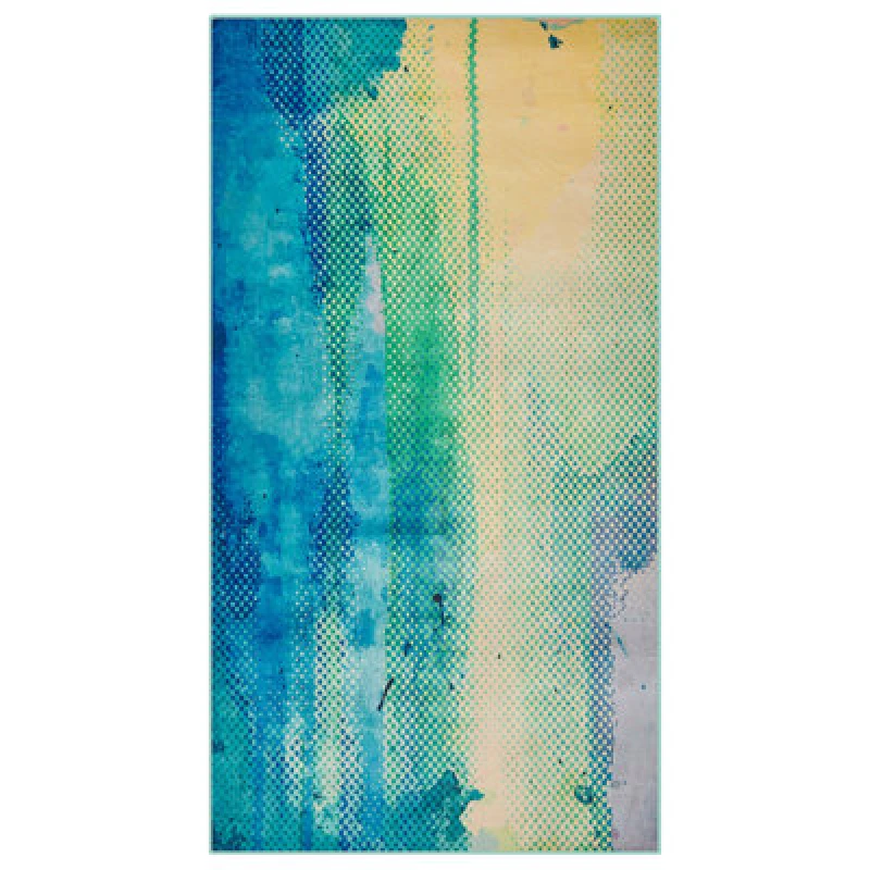 Image of Beliani Rug Susuz Blue 80 X 150 Cm