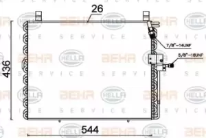 Image of Condenser Air Conditioning 8FC351301-484 by BEHR