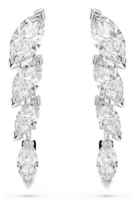 Image of Swarovski 5748007 Mesmera earrings, Marquise cut, White, Jewellery