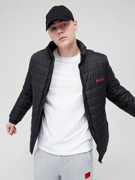Image of HUGO Water Repellent Benti Padded Jacket - Black Size XL Men