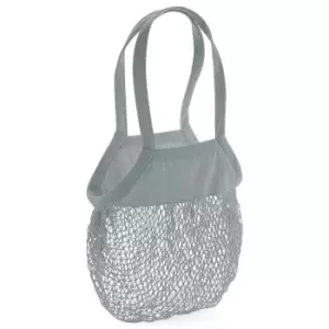 image of Westford Mill Mesh Tote Bag (One Size) (Grey)