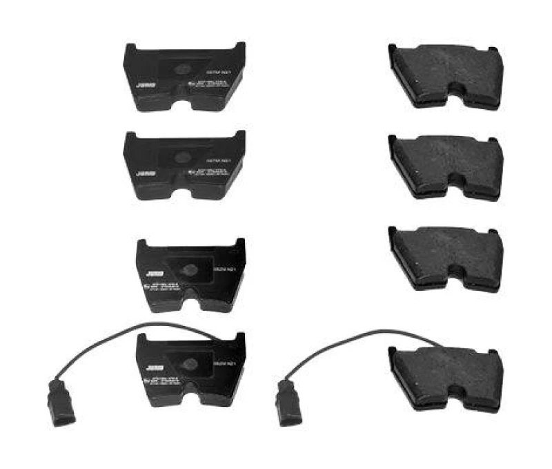 Image of JURID 573195J Brake pad set incl. wear warning contact, without accessories Brake Pad Set,disc brake (402)