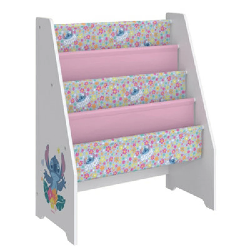 Image of Disney Stitch Book Storage Rack - Easy To Assemble Kids Bookshelf - Perfect For Bedrooms And Playrooms