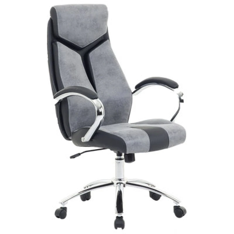 Image of Beliani Office Chair Formula Faux Leather Grey