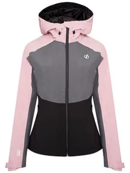 Image of Dare 2b Laura Whitmore Compete II Waterproof Padded Jacket - Pink/Black, Size 12, Women