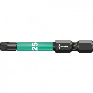 image of Wera Impaktor Torx Screwdriver Bits T25 50mm Pack of 5