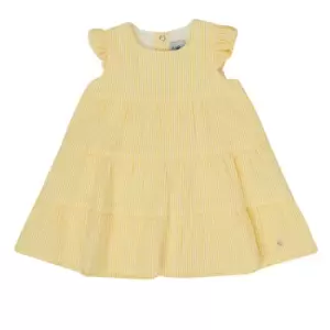 Image of Petit Bateau MERINGUE Girls Childrens dress in Yellow - Sizes 6 months,12 mois