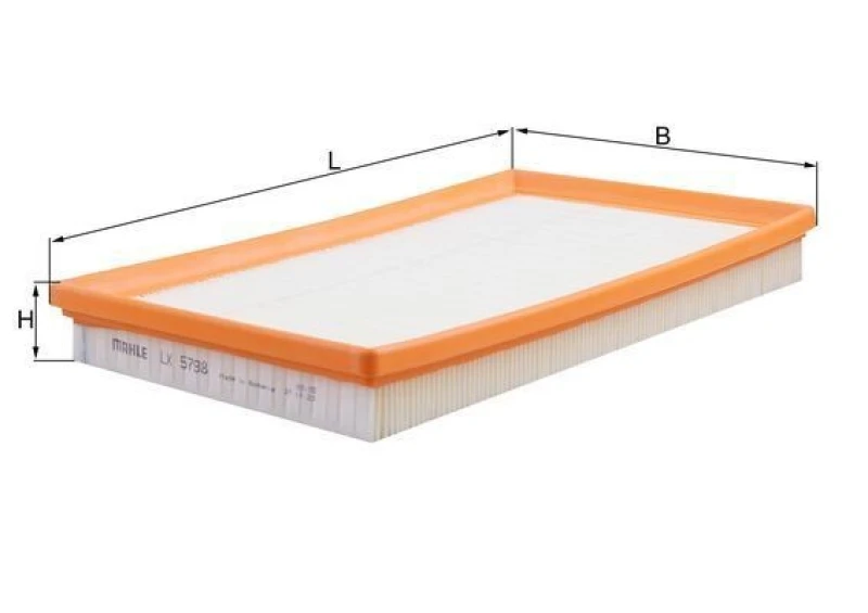 Image of Air filter MAHLE LX 5798