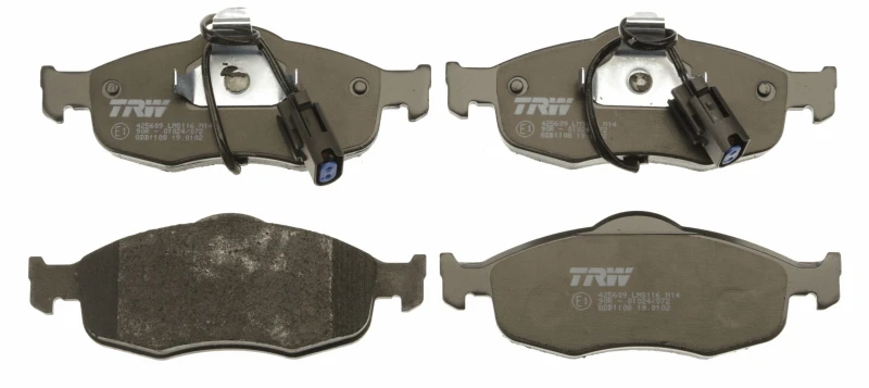 Image of TRW GDB1108 Brake pad set incl. wear warning contact Brake Pad Set,disc brake (402)